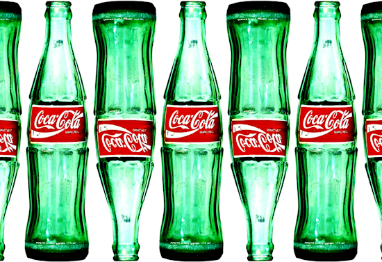 Green coca cola bottles